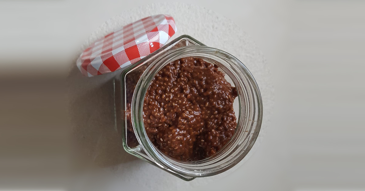 Budino semi di chia e cacao