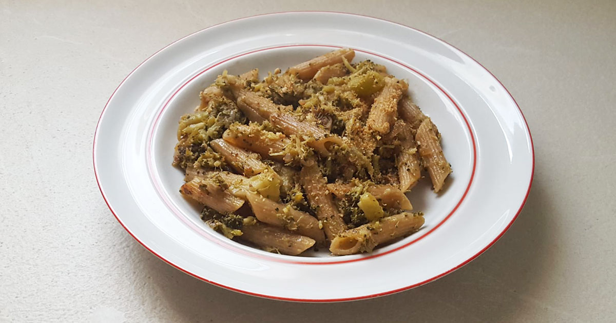 Penne di farro broccoli e alici