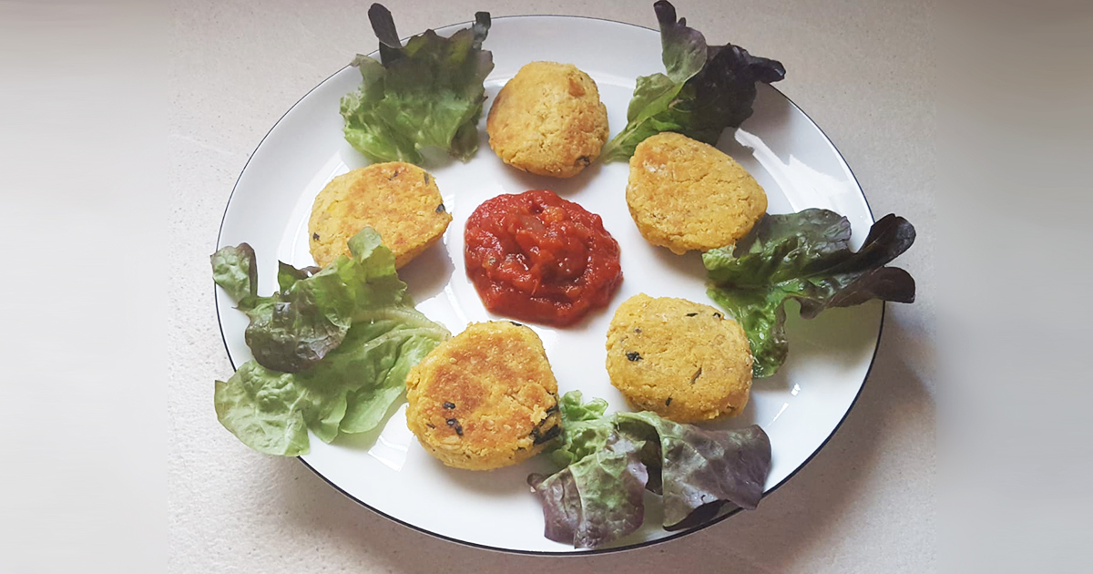 Polpette di lenticchie e fiocchi d'avena